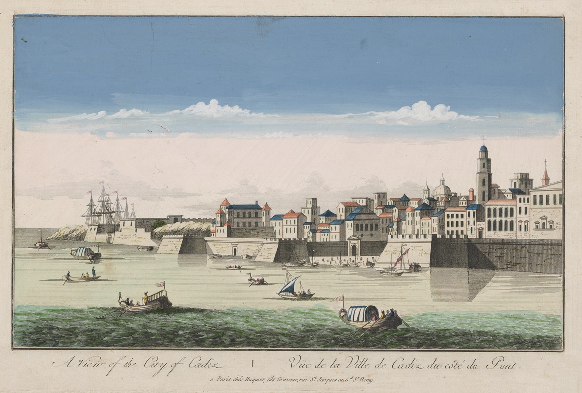 Anonymous - A View of the City of Cadiz from the side of the Bridge