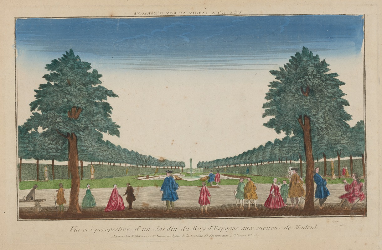 Anonymous - Perspective view of a Garden of the Spanish King near Madrid