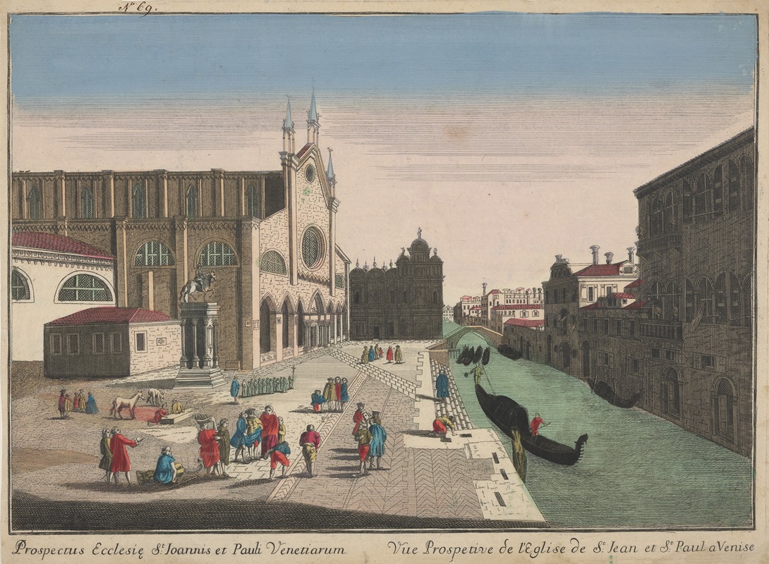 Anonymous - Perspective View of the Church of St John and St Paul, in Venice