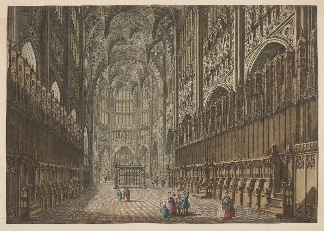 Anonymous - Perspective view of the interior of the chapel of King Henry VII in Westminster Abbey