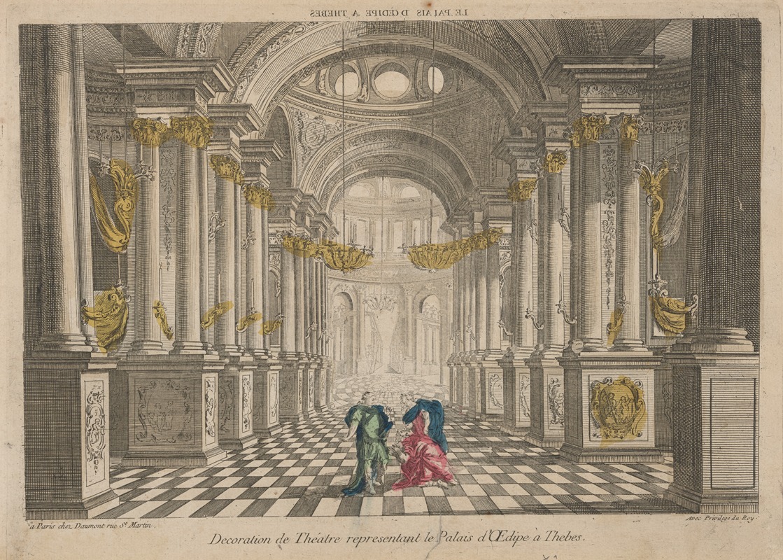 Anonymous - Theatre Decoration representing Oedipus’ Palace in Thebes