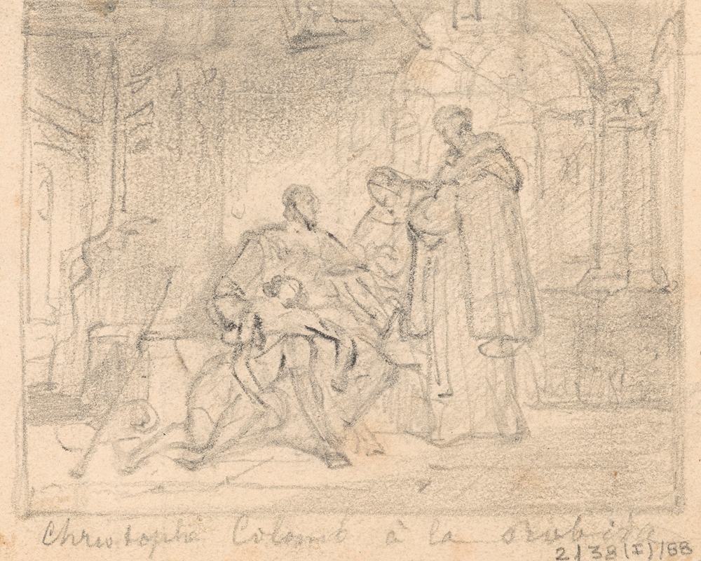 Nicaise De Keyser - Christopher Columbus and his Sick Son in the Monastery La Rabida