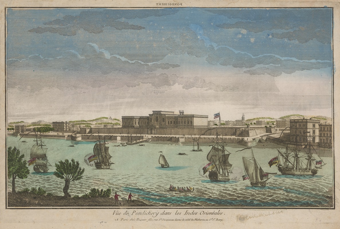 Anonymous - View of Pondicherry in the East Indies