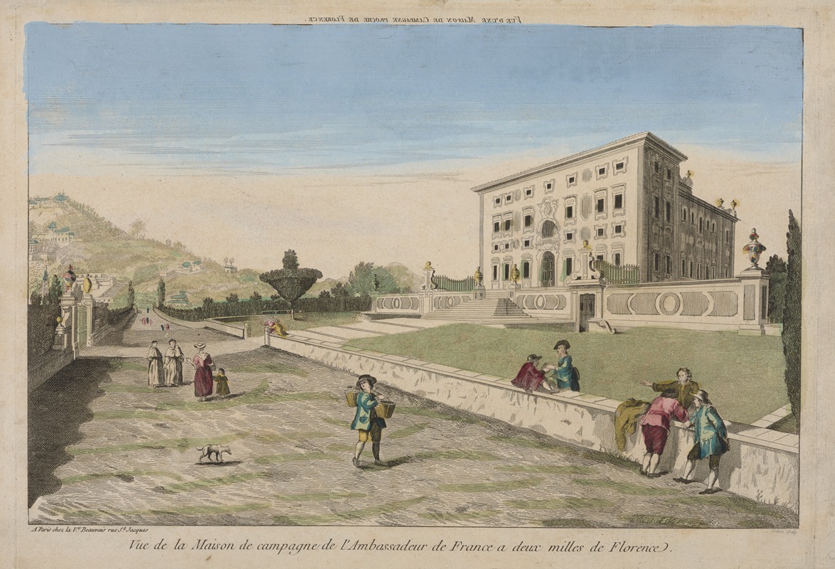 Anonymous - View of the country House of the French Ambassadeur, two miles from Florence