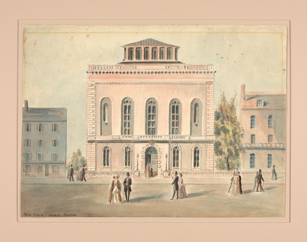 Benjamin Champney - New Public Library Boston