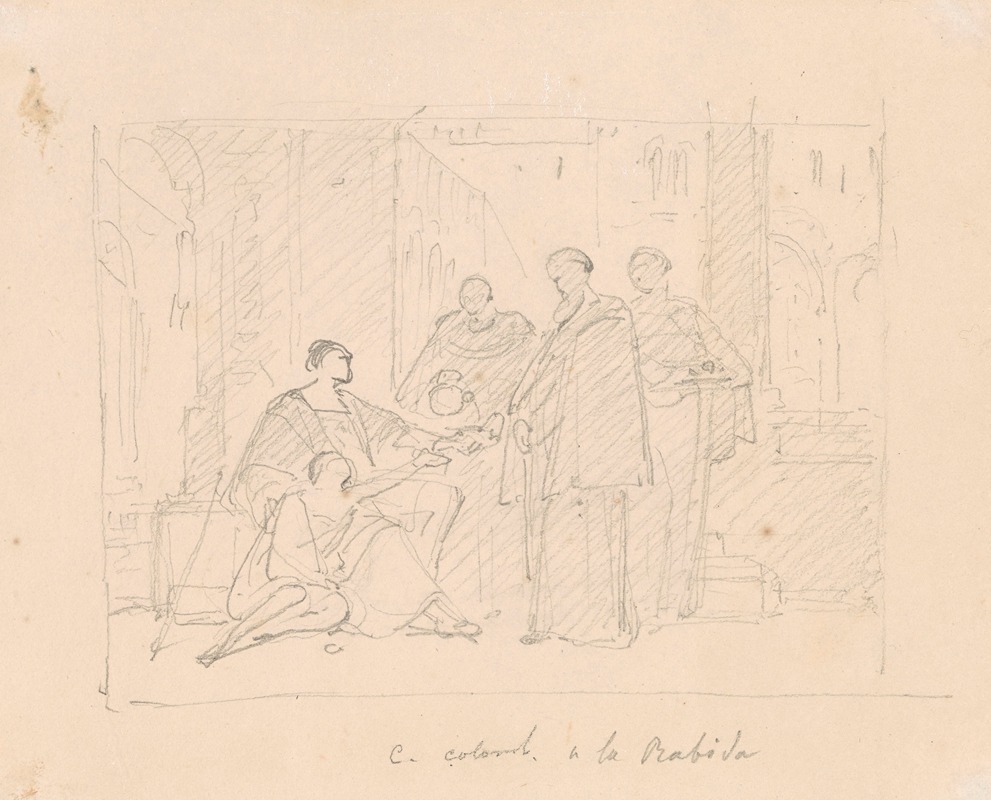 Nicaise De Keyser - Christopher Columbus and his Sick Son in the Monastery La Rabida