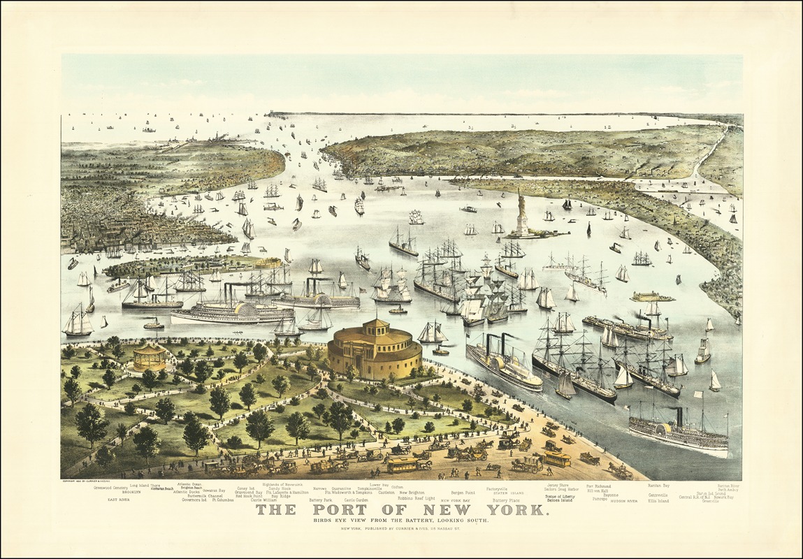 Currier & Ives. - The Port of New York