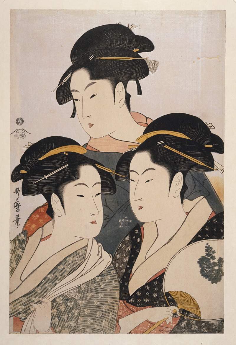 Kitagawa Utamaro - Tôji san bijin – Three beauties of the present day