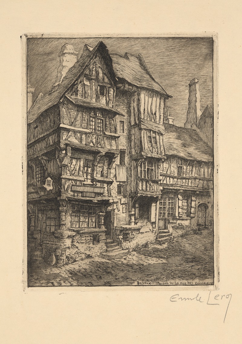 Émile Leroy - Bayeux – House in the Rue des Cuisiniers