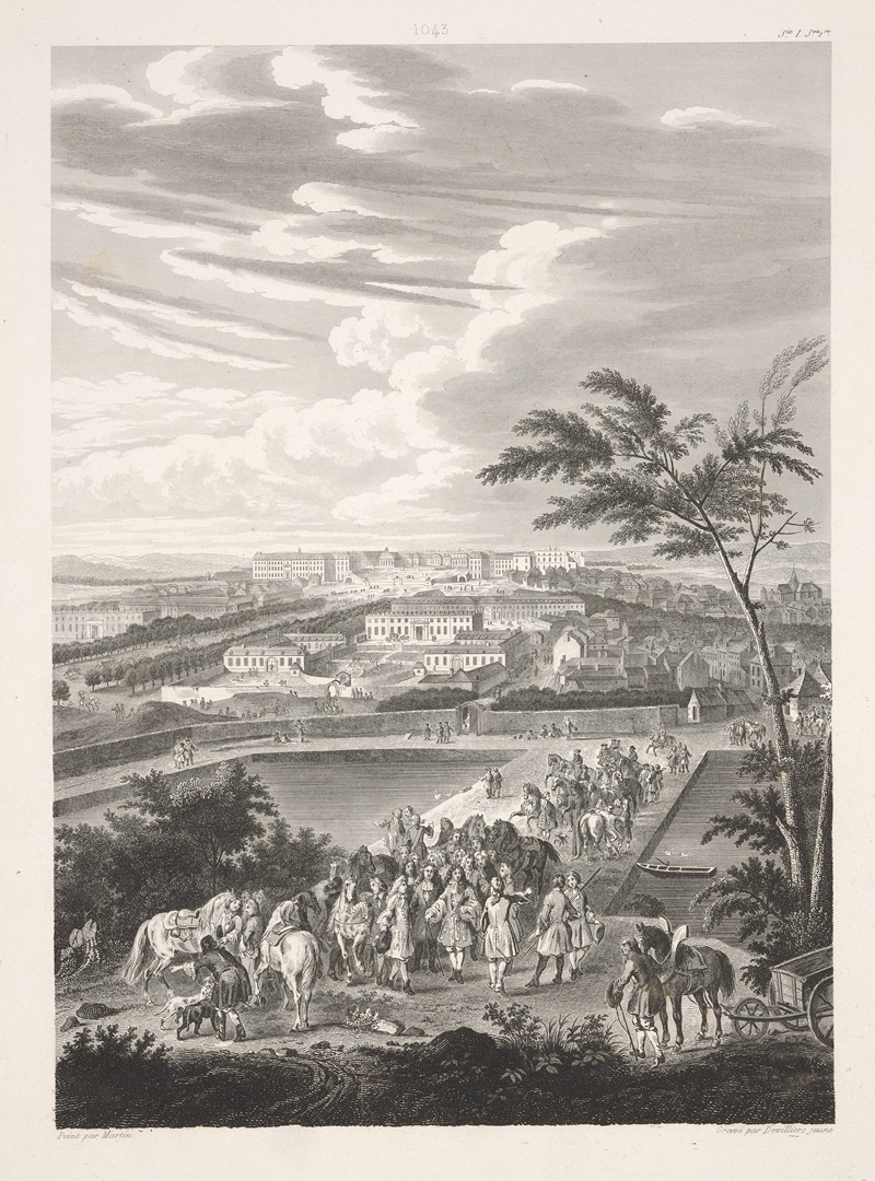 Etienne Devilliers - Versailles around 1688. View of the ponds from the Butte de Montboron