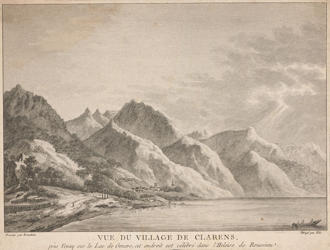 François Denis Née - View of the village of Clarens