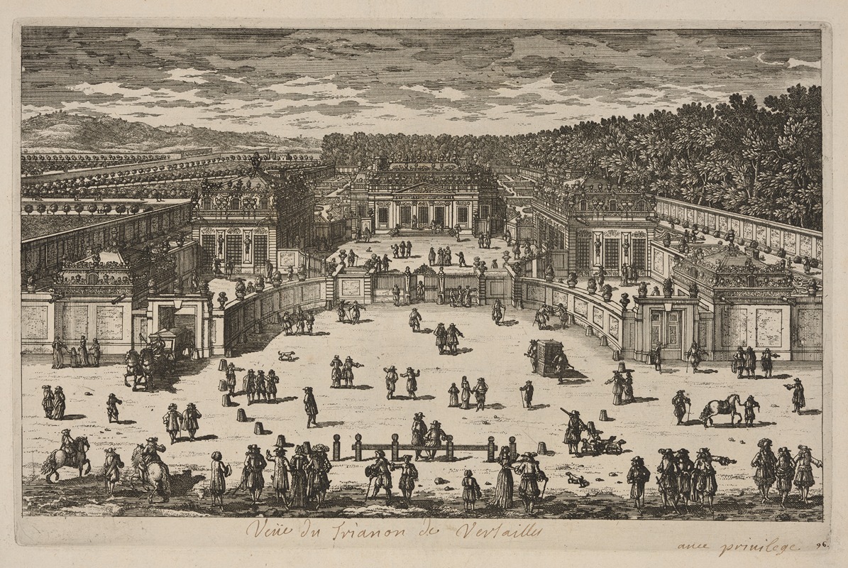 Gabriel Pérelle - Veue du Trianon de Versailles (View of Versailles’ Trianon)