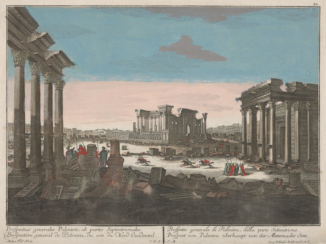 Georg Balthasar Probst - General Perspective of Palmira, as seen from the North-West