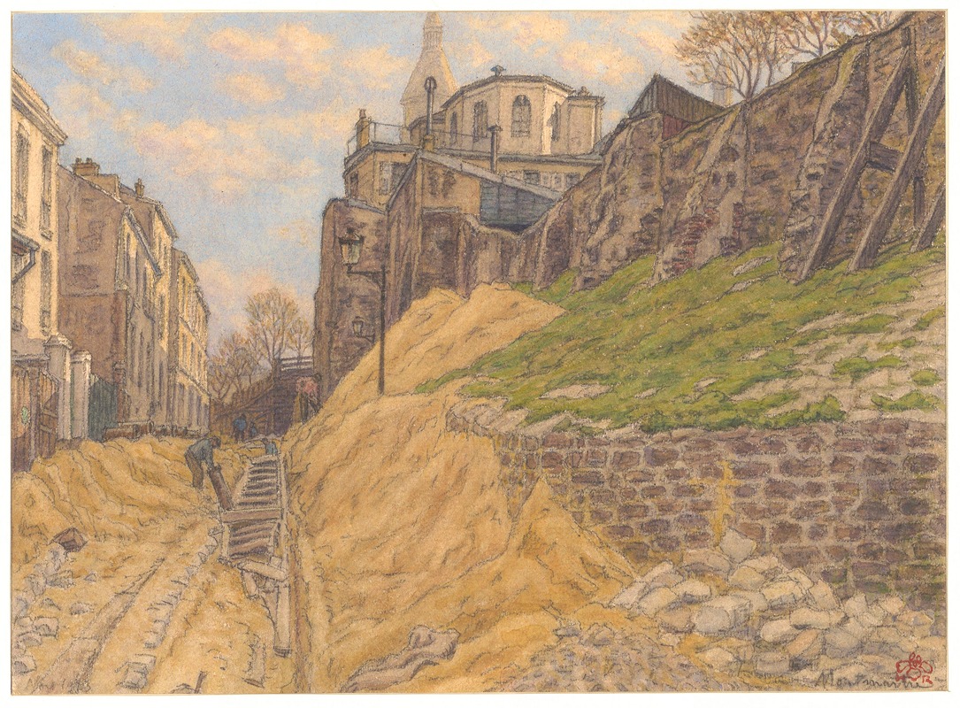 Henri Rivière - Montmartre (rue Cortot)