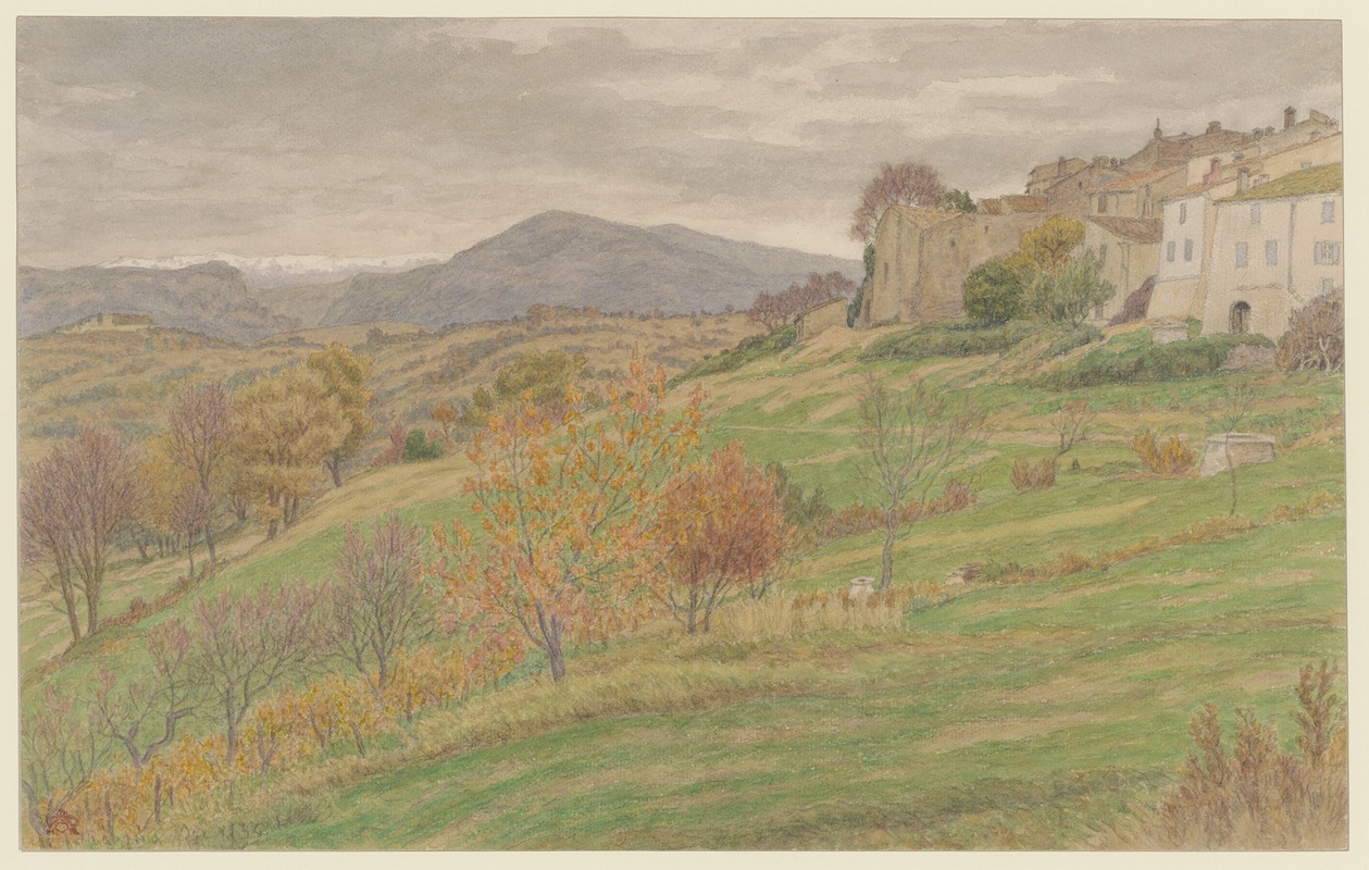 Henri Rivière - Temps gris à Mougins