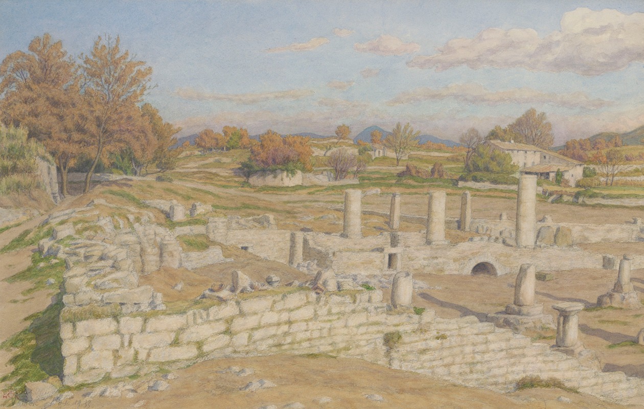 Henri Rivière - Vaison, les ruines romaines de Vaison