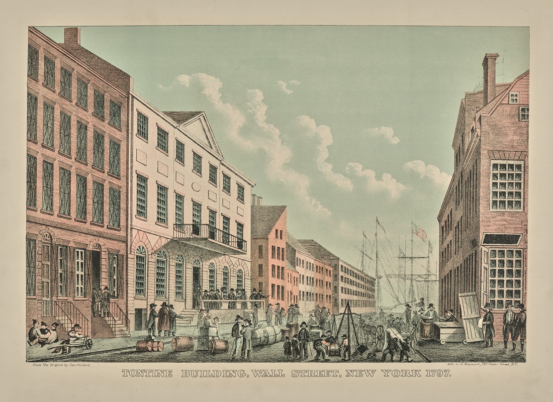 John Joseph Holland - Tontine Building, Wall Street, New York 1797.