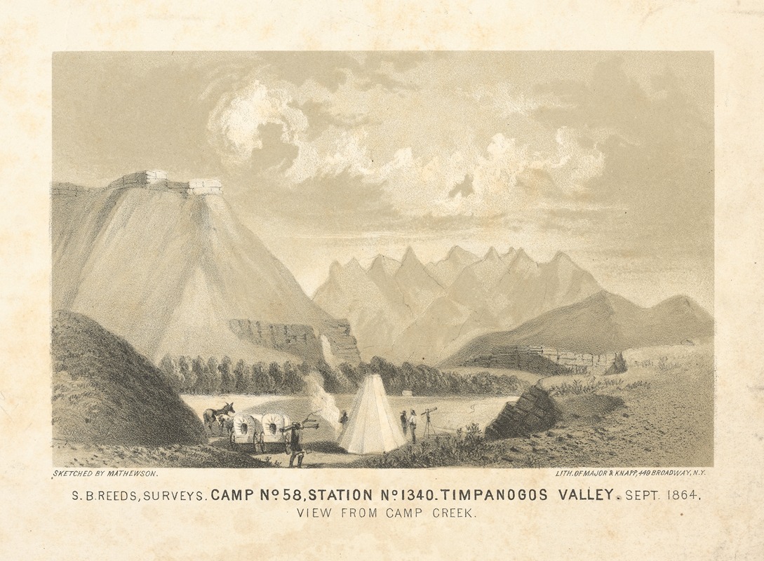 Joseph F. Knapp - Camp No. 58, Station No. 1340. Timpanogos Valley. View from Camp Creek.