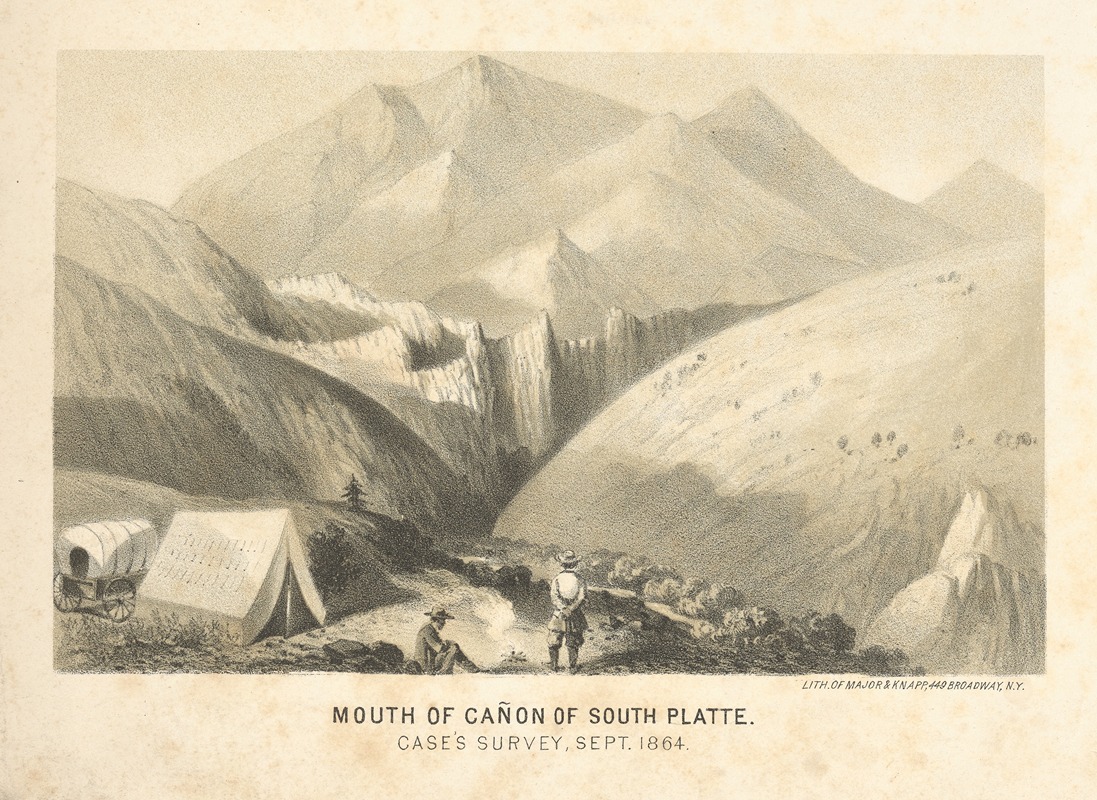 Joseph F. Knapp - Mouth of canon of South Platte. Case’s Survey, Sept. 1864.