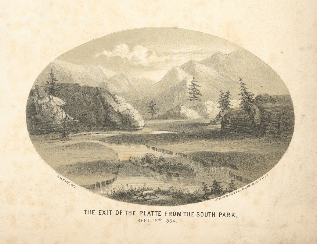 Joseph F. Knapp - The exit of the Platte from the South Park.