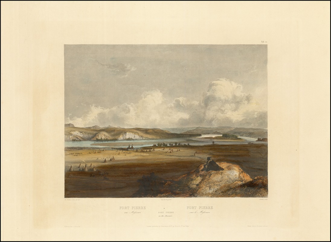 Karl Bodmer - Fort Pierre on the Missouri