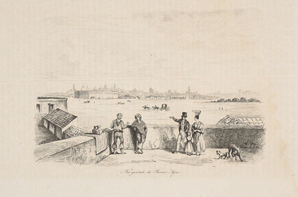 Louis Léopold Boilly - General view of Buenos Aires