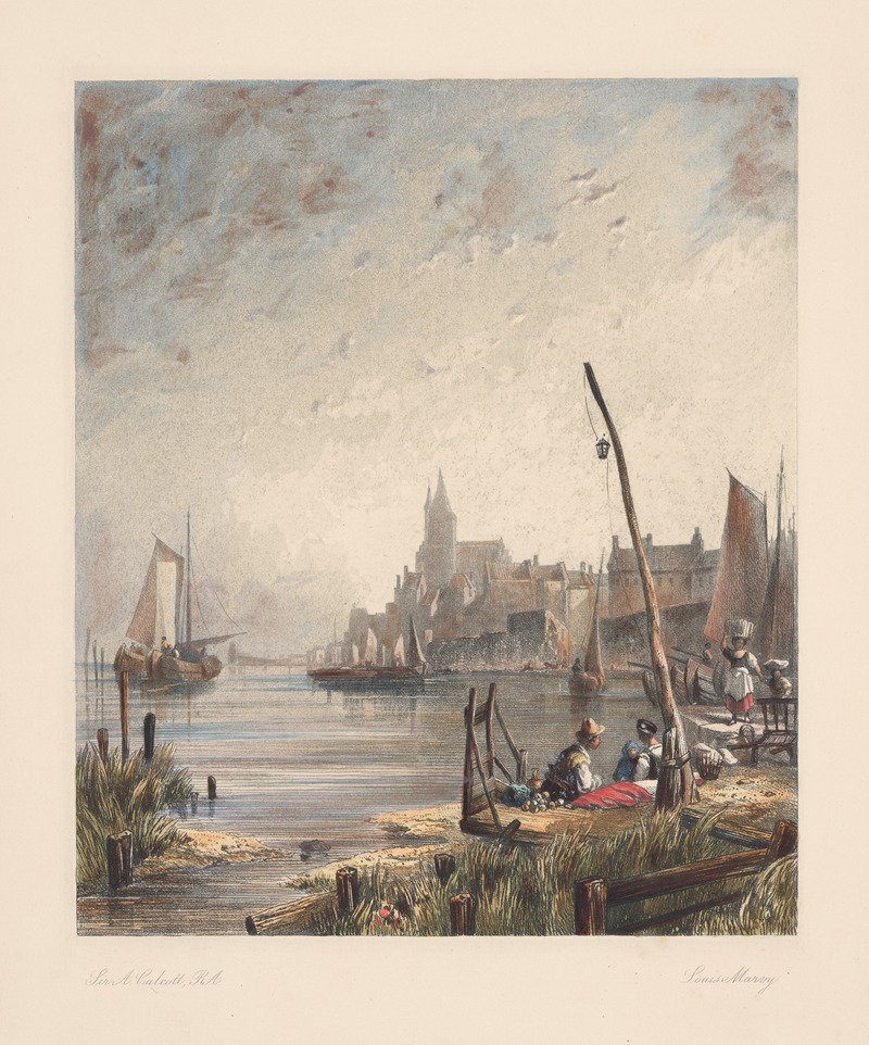 Louis Marvy - View of Delft (Augustus Wall Callcott)