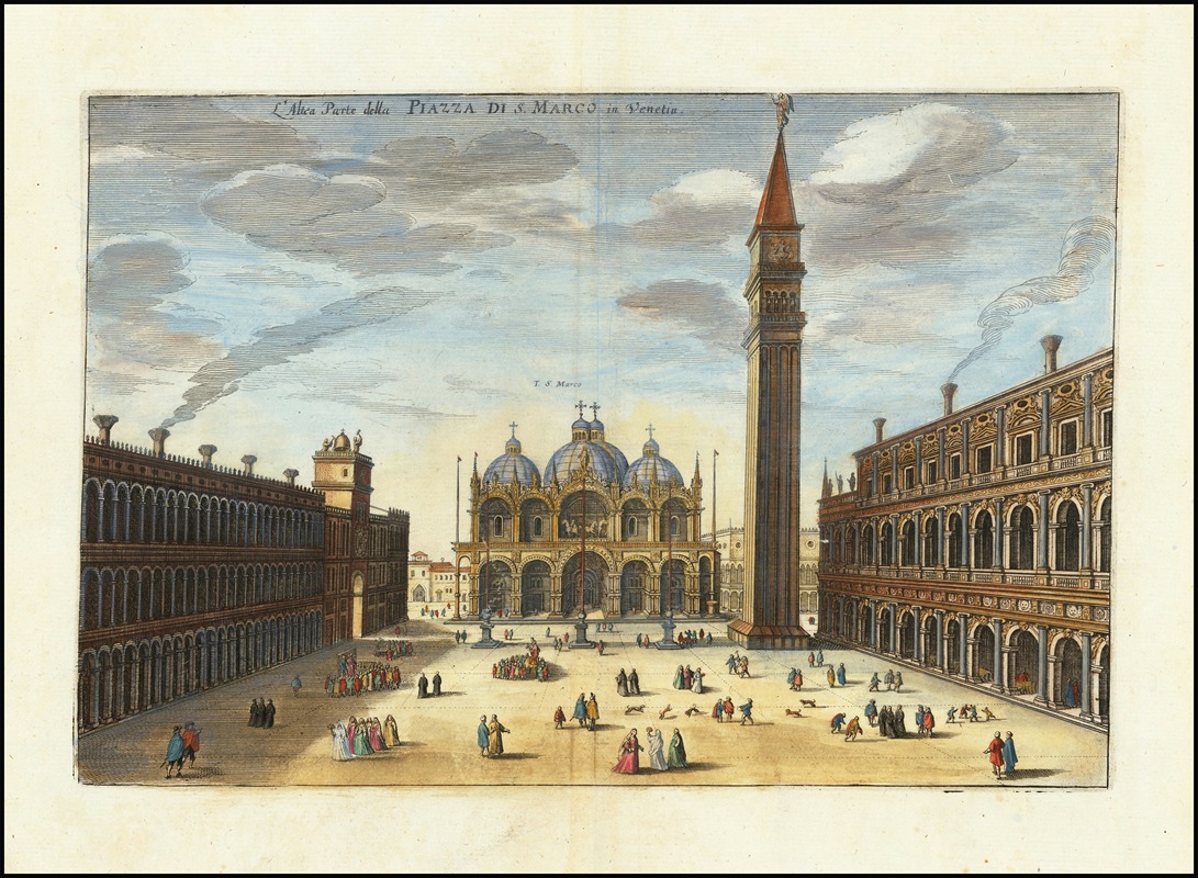 Matthäus Merian the elder - L’Altea Parte della Piazza S. Marco Di Venetia