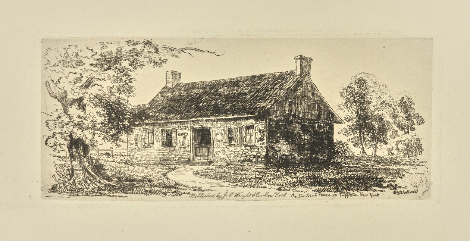 William Henry Wallace - The De Wint House at Tappan, New York.