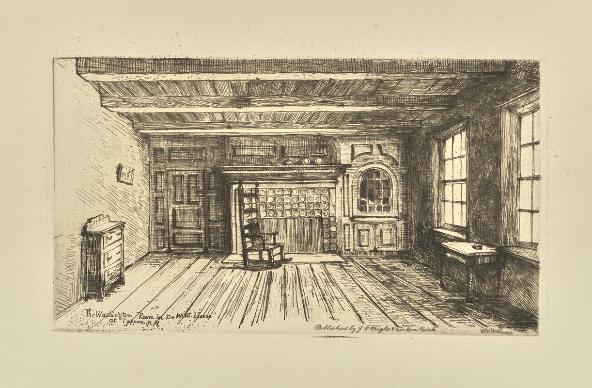 William Henry Wallace - The Washington room in De Wint House at Tappan, N.Y.