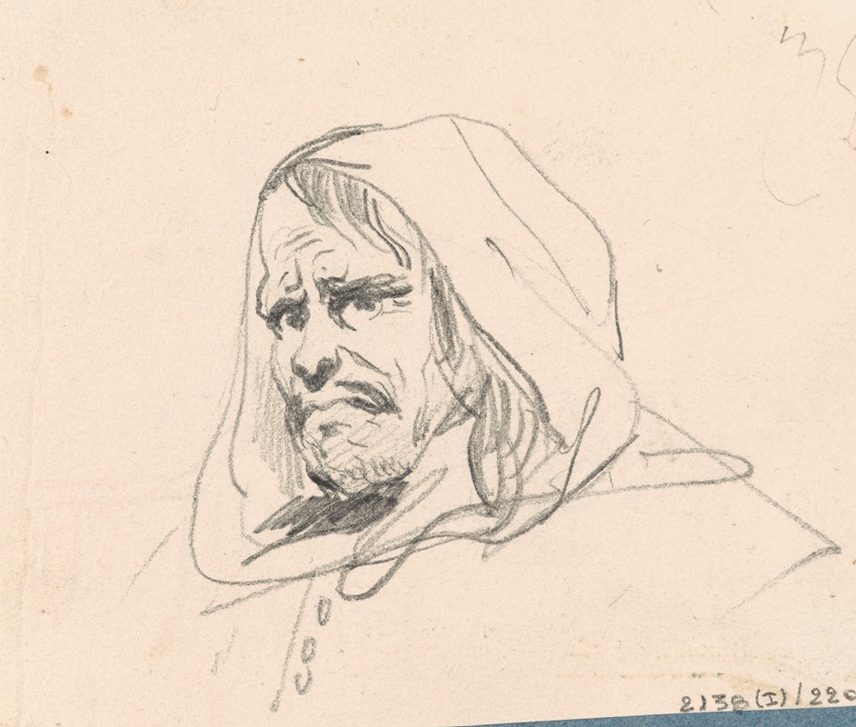 Nicaise De Keyser - Head of a Monk