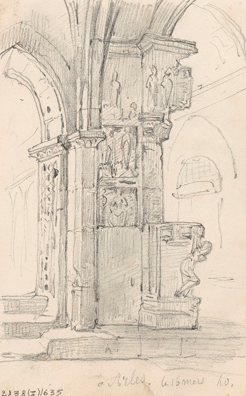 Nicaise De Keyser - Interior of a Church in Arles