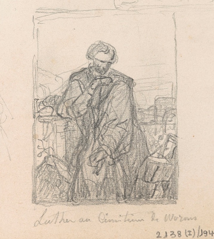 Nicaise De Keyser - Luther in the Cemetery of Worms