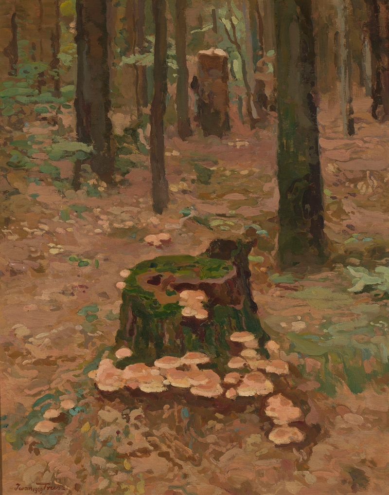 Iwan Trusz - Forest fragment, series ‘Trunks’