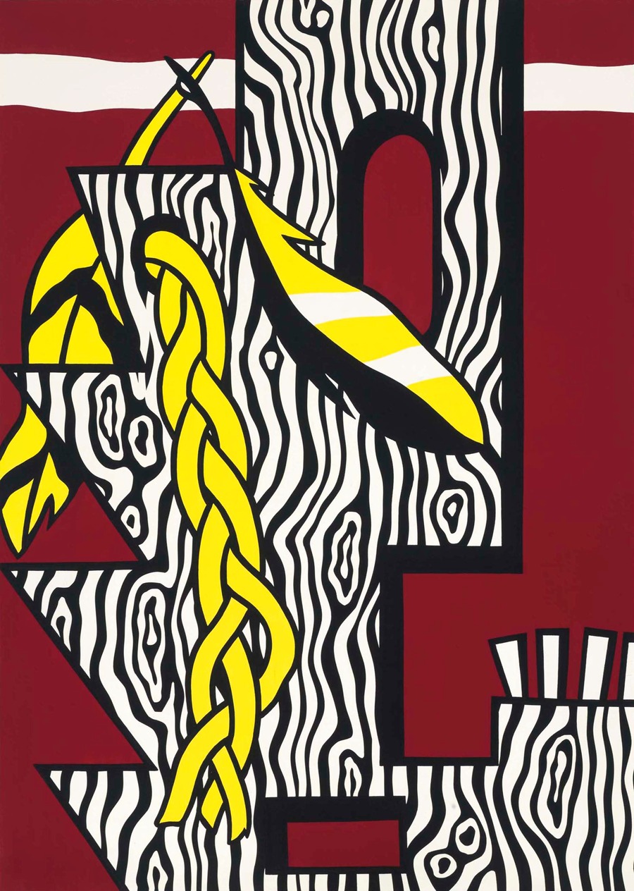 Roy Lichtenstein - Head with Braid and Feathers