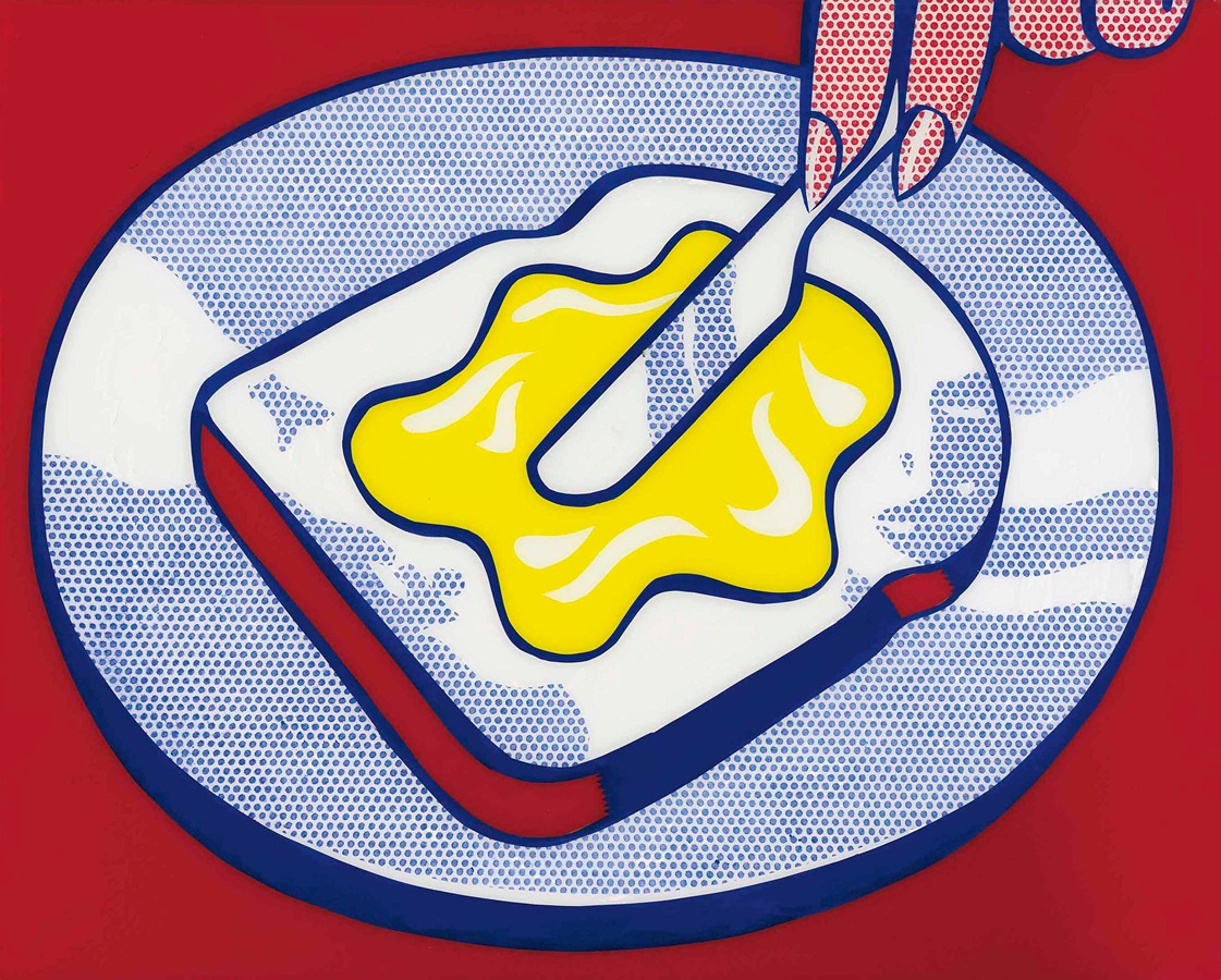 Roy Lichtenstein - Mustard on White