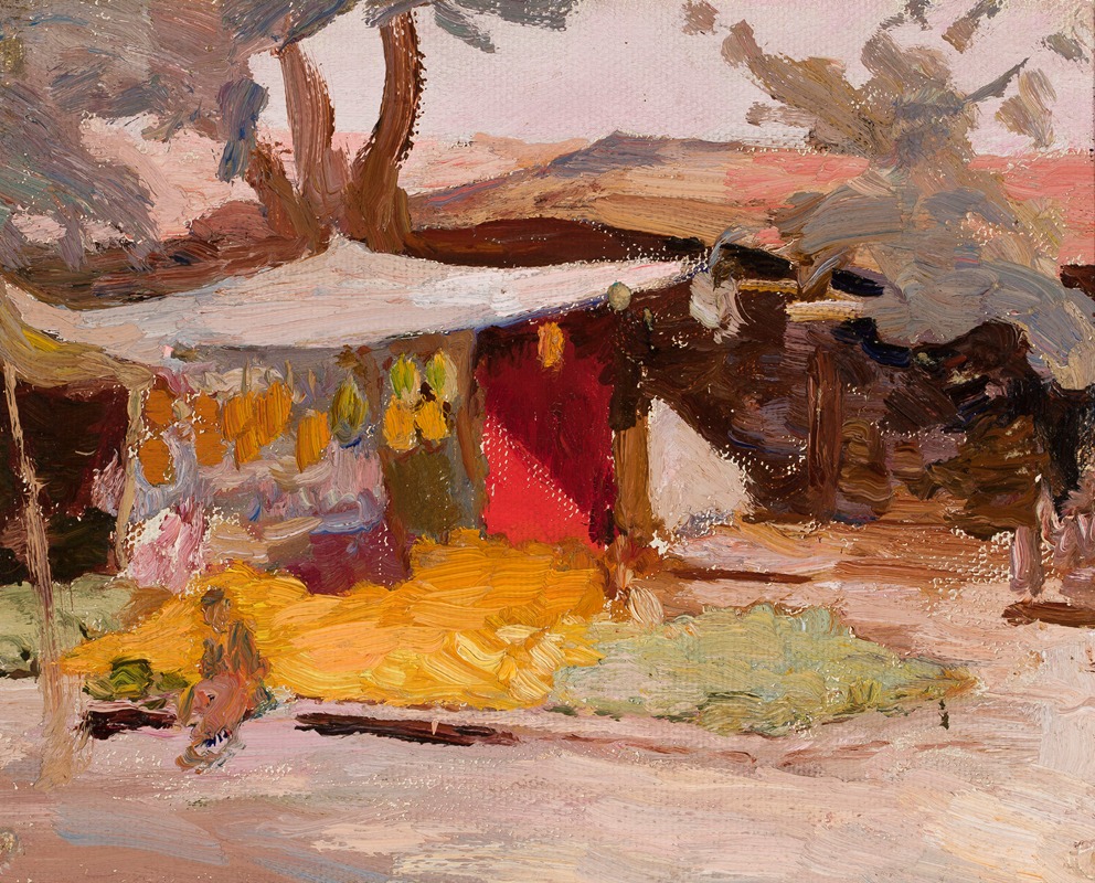 Jan Ciągliński - Fruit market. From the journey to Turkestan