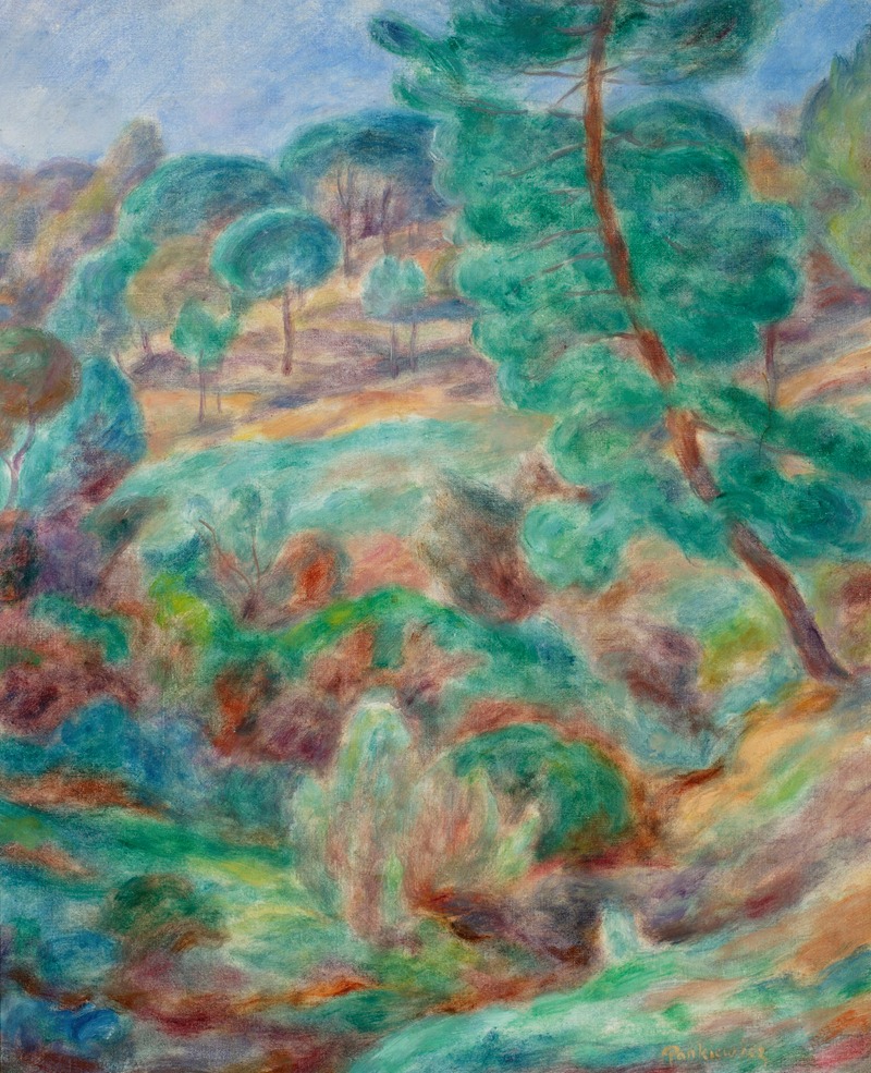 Józef Pankiewicz - Landscape from Saint-Tropez – Stone pines
