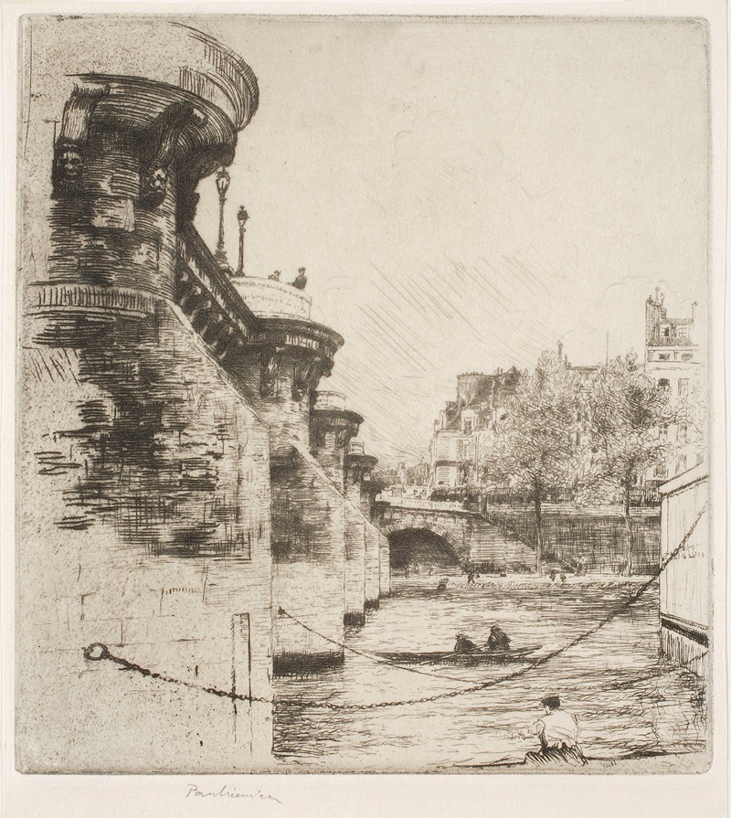 Józef Pankiewicz - Pont Marie in Paris, state II