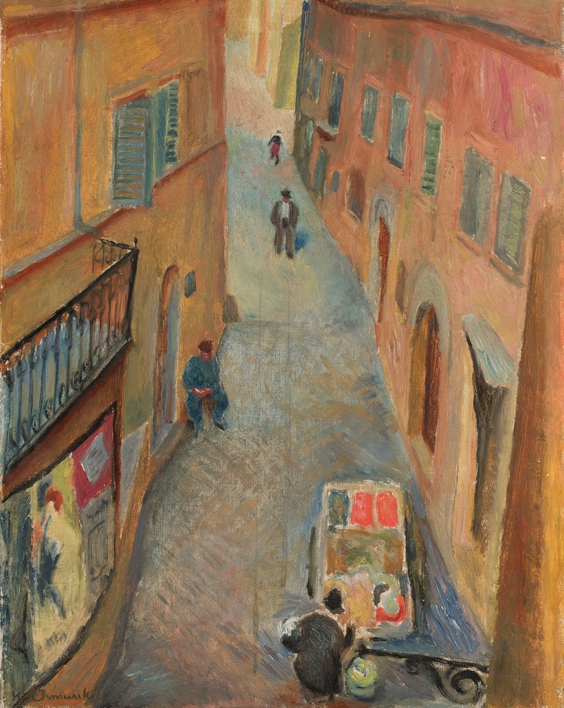 Kazimierz Chmurski - Street in a city