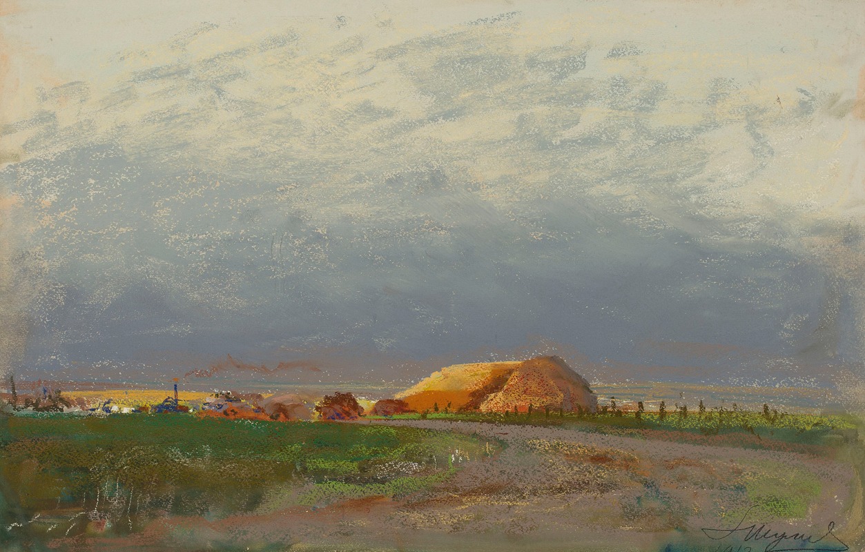 Leon Wyczółkowski - Threshing in Ukraine