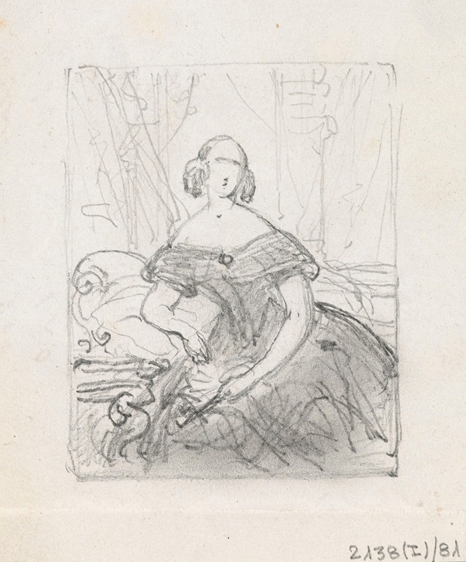 Nicaise De Keyser - Portrait of a Woman
