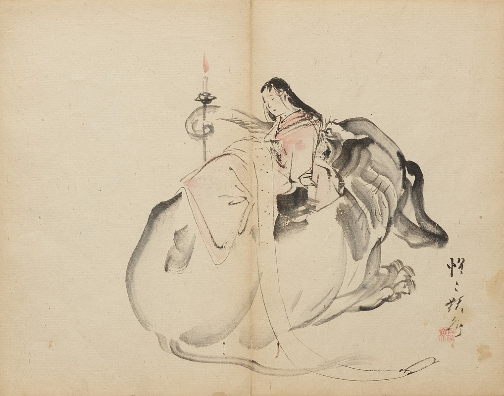 Kawanabe Kyōsai - Stand-in Monju