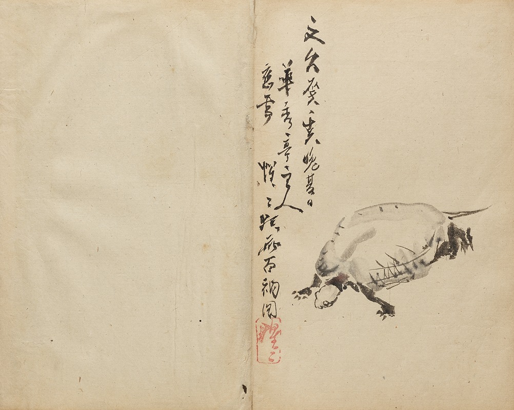 Kawanabe Kyōsai - Tortoise