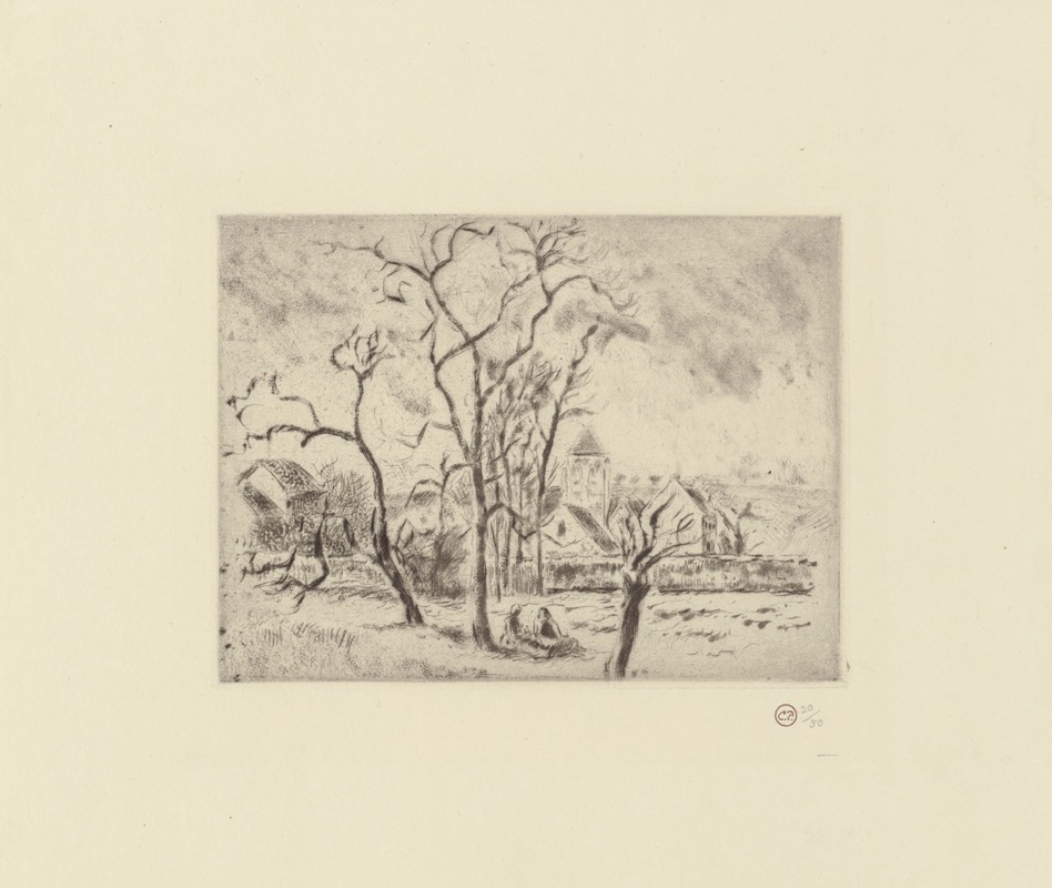 Camille Pissarro - Église d’Osny près Pontoise