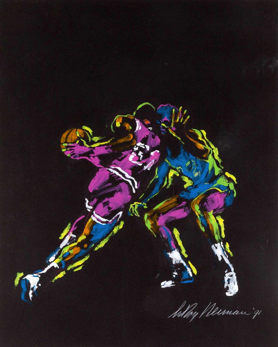 LeRoy Neiman - Basketball Players