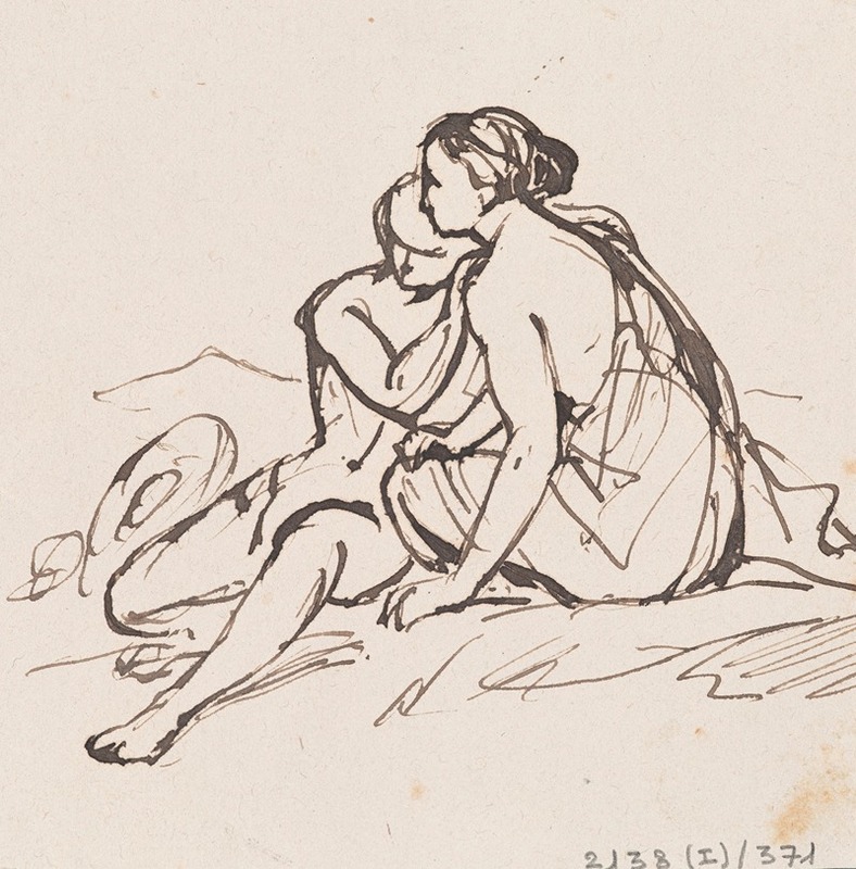 Nicaise De Keyser - Seated Man and Woman