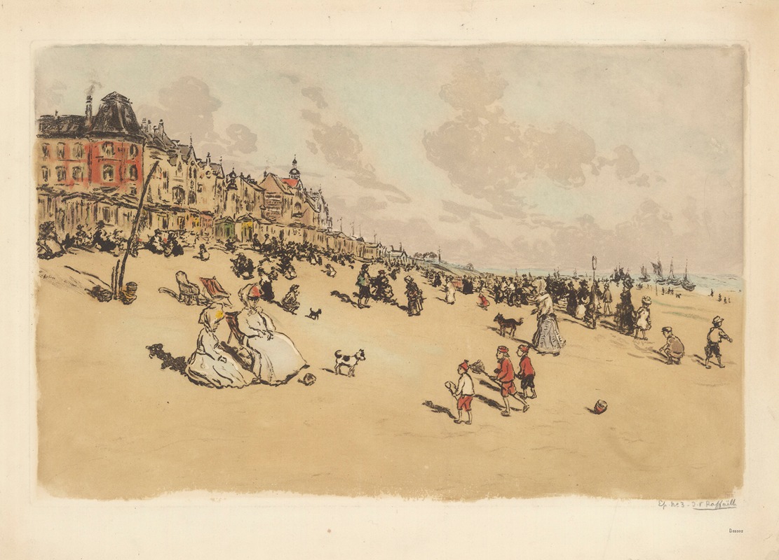 Jean François Raffaëlli - La petite plage