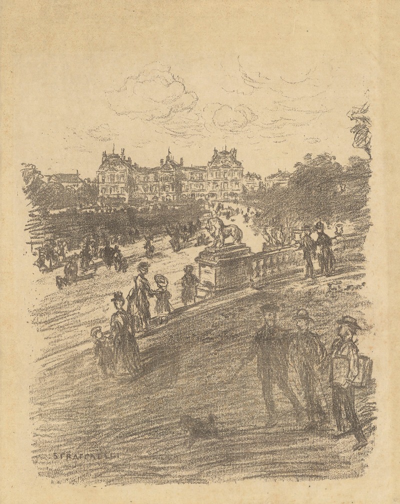 Jean François Raffaëlli - Le jardin du Luxembourg