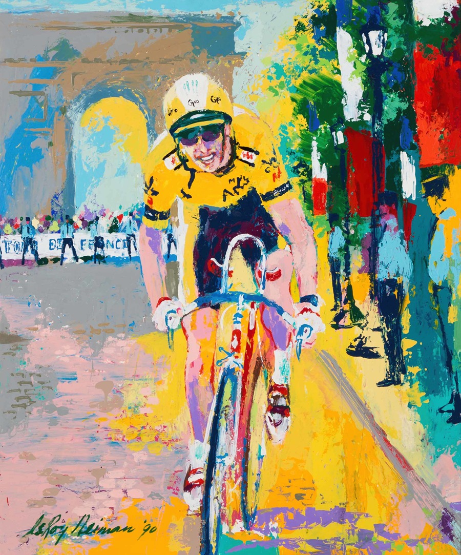 Greg LeMond by LeRoy Neiman - Artvee